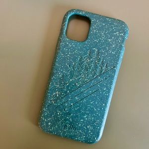 Pela iPhone 11 Green Summit pine woods compostable phone case